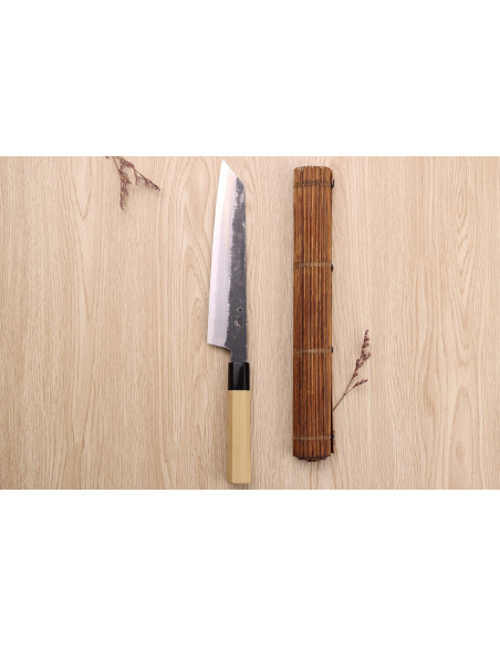 Couteau de chef cherry picker 24cm Japanese artisanal Sakai Kikumori Kikuzuki Kuro