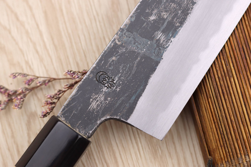 Couteau de chef kersenplukker 24cm Japans ambachtelijk Sakai Kikumori Kikuzuki Kuro