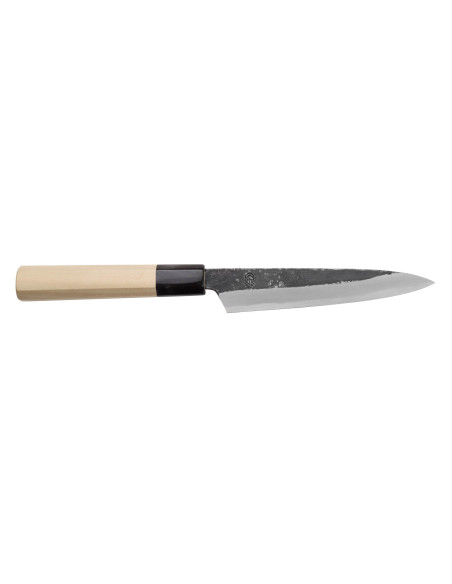 Universalmesser japonais artisanal Sakai Kikumori Kikuzuki Kuro 15cm