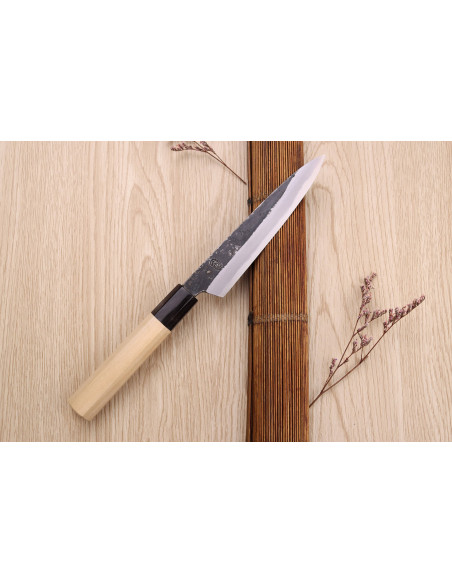Universalkniv 15cm japonais artisanal Sakai Kikumori Kikuzuki Kuro