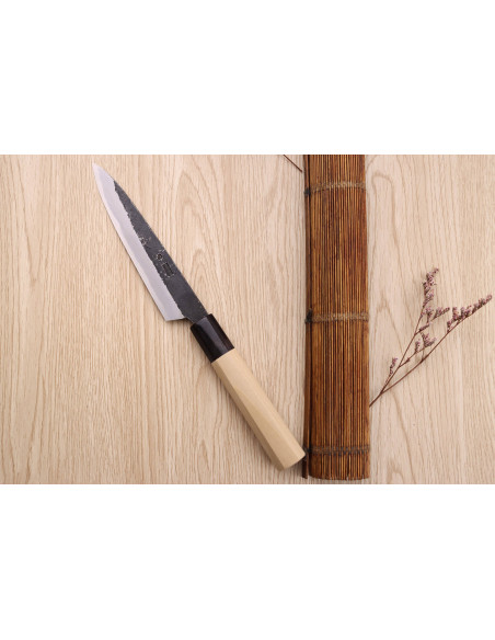 Universalkniv 15cm japonais artisanal Sakai Kikumori Kikuzuki Kuro