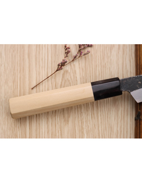 Universalkniv 15cm japonais artisanal Sakai Kikumori Kikuzuki Kuro
