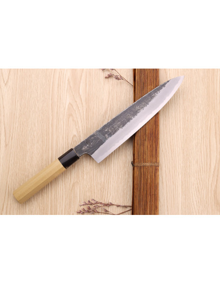 Sakai Kikumori Kikuzuki Kuro 24cm Japans handgemaakt koksmes