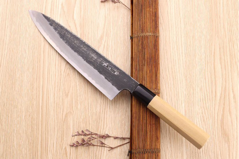Sakai Kikumori Kikuzuki Kuro 24cm Japans handgemaakt koksmes