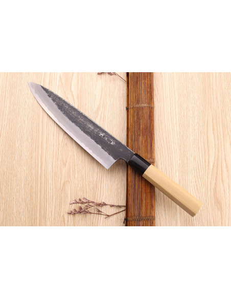 Sakai Kikumori Kikuzuki Kuro 24cm Japans handgemaakt koksmes