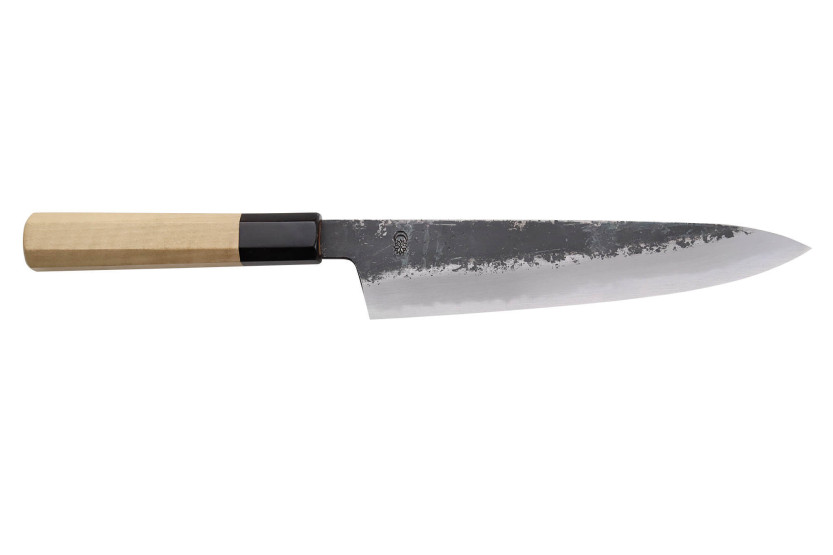 Sakai Kikumori Kikuzuki Kuro 21cm japansk handgjord kockkniv
