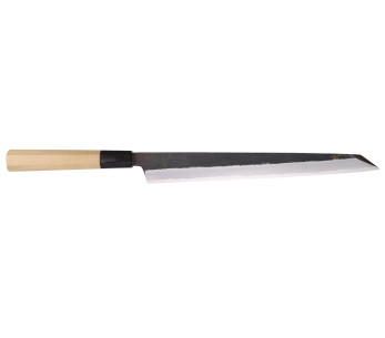 Yanagiba kniv kiritsuke 27cm japonais artisanal Sakai Kikumori Kikuzuki Kuro