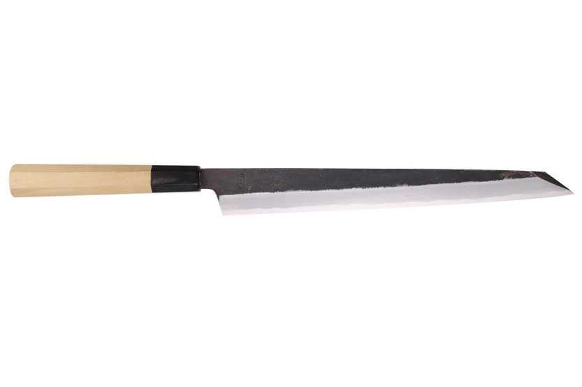 Yanagiba kniv kiritsuke 27cm japonais artisanal Sakai Kikumori Kikuzuki Kuro