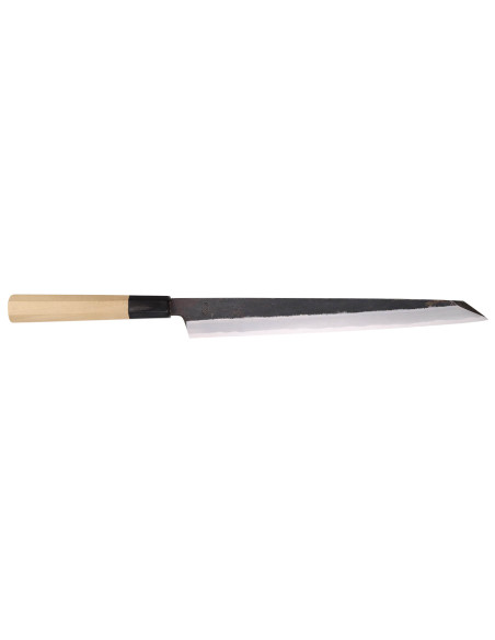 Yanagiba kniv kiritsuke 27cm japonais artisanal Sakai Kikumori Kikuzuki Kuro