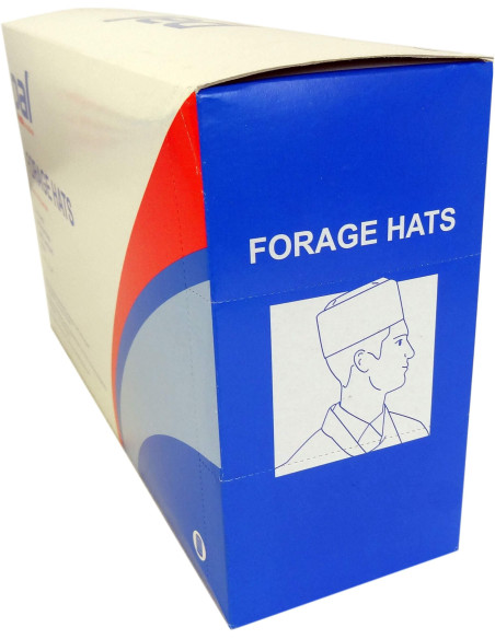 Pack of 100 paper caps , adjustable size, perforated top