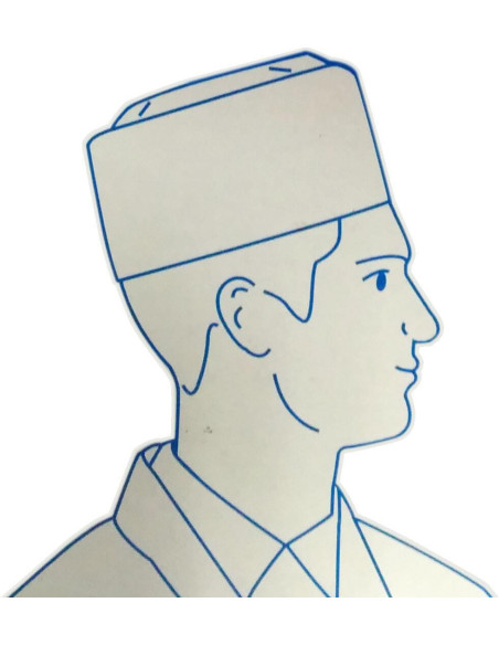 Pack of 100 paper caps , adjustable size, perforated top