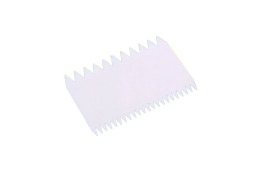 Rektangulär dekorationskam 11 x 7,5 cm