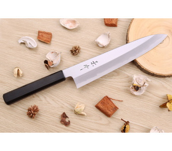 Faca de chef japonesa Kagekiyo Suri Urushi de 24 cm feita à mão 2