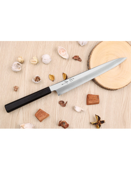 Kagekiyo Suri Urushi 27cm coltello giapponese sujihiki fatto a mano