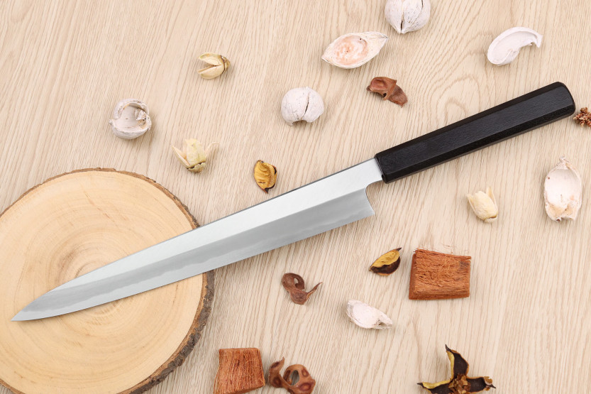 Kagekiyo Suri Urushi 27cm käsintehty japanilainen sujihiki veitsi