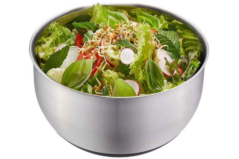 Gefu Pullit - centrifuga per insalata in acciaio inox - 25 cm