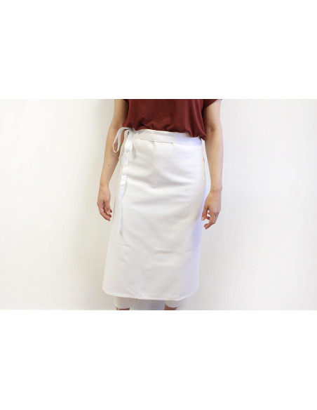 Professional chef apron 100% cotton white 102 x 90cm