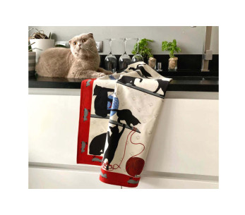 Toalhete de cozinha Beauvillé Chat-Pitre fabricado em França 50x80cm 2
