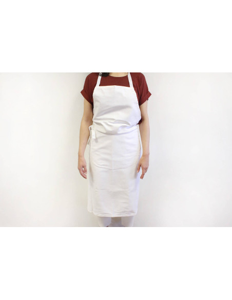Grembiule professionale da cameriere 100% cotone bianco 100 x 100 cm