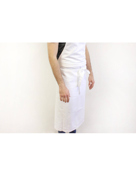 Grembiule professionale da cameriere 100% cotone bianco 100 x 100 cm