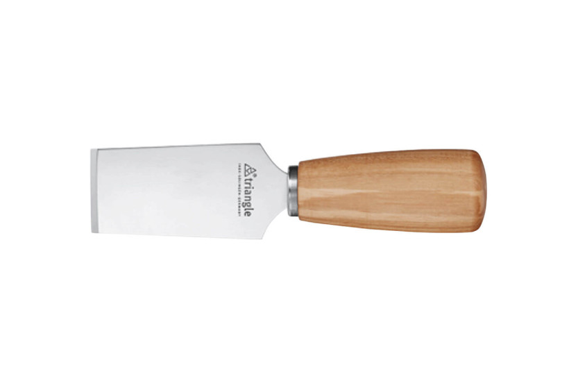 Faca direita para parmesão Cabo triangular em madeira de ameixa