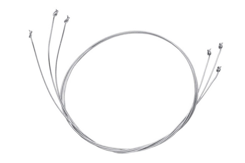 Conjunto de 3 fios triangulares para lira de aço inoxidável 13cm