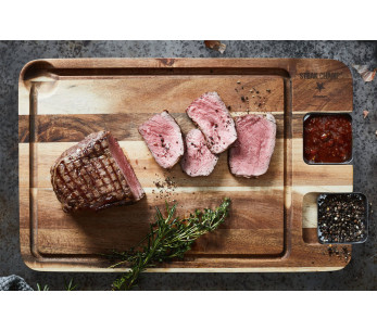 Steak Champ-bräda i akaciaträ 42x27x1,6cm 2