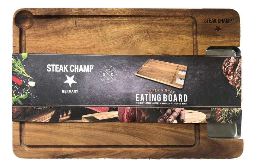 Akaasiapuu Steak Champ -lauta 42x27x1,6cm