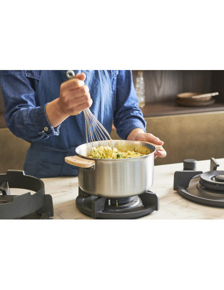 Set of 2 De Buyer Loqy removable handles in Vosges beech