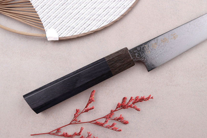 Universalkniv kirsebærplukker Japansk Kanetsugu Zuiun Kiwami revêtement DLC 15cm