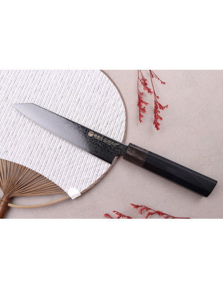 Universeel mes kersenplukker Japans Kanetsugu Zuiun Kiwami revêtement DLC 15cm