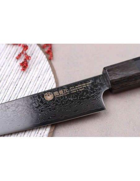 coltello universale raccoglitore di ciliegie giapponese Kanetsugu Zuiun Kiwami revêtement DLC 15cm