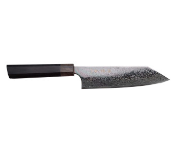 faca santoku cereja japonês Kanetsugu Zuiun Kiwami revêtement DLC 18cm