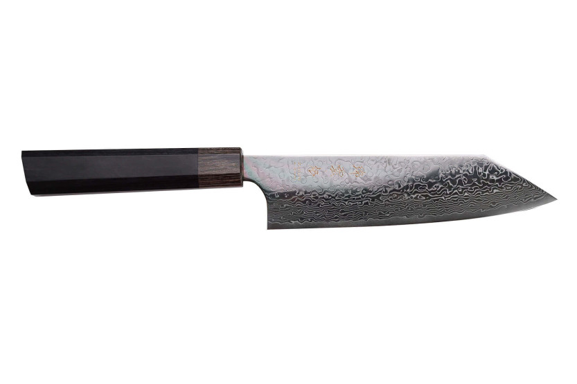 santoku-kniv kirsebær japansk Kanetsugu Zuiun Kiwami revêtement DLC 18cm