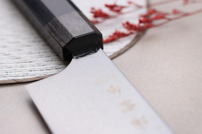 Kanetsugu Zuiun Kiwami Faca de chef japonesa kiritsuke com revestimento DLC 21cm