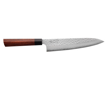 Kanetsugu Heptagon Uto vasaroitu japanilainen kokkiveitsi 20cm