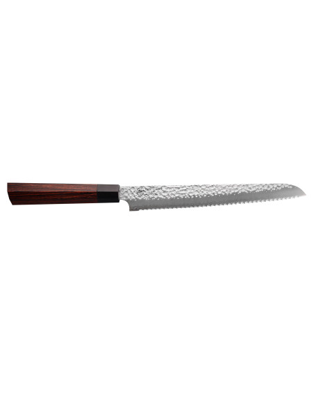 Coltello da pane giapponese martellato Kanetsugu 21 cm