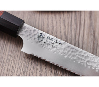 Kanetsugu Japanilainen vasaroitu leipäveitsi 21cm 2