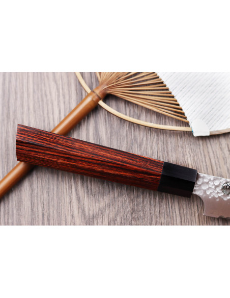Coltello da pane giapponese martellato Kanetsugu 21 cm