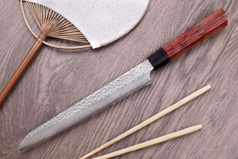Kanetsugu Japans gehamerd broodmes 21cm