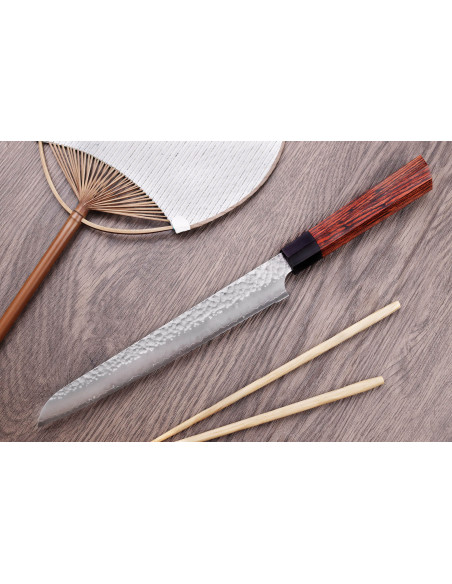 Japanisches Brotmesser Kanetsugu gehämmert 21cm