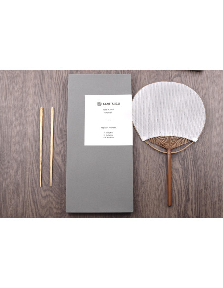 Juego de 3 cuchillos japoneses Kanetsugu Heptagon Uto universal, chef y para pan