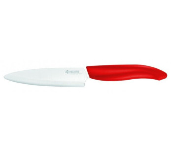 Juego de cuchillo y pelador vertical Kyocera 11cm, mango rojo 2