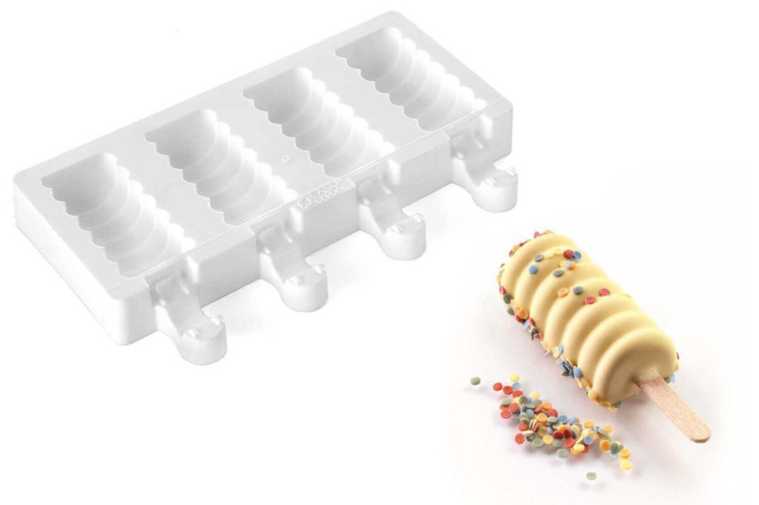 Silikomart Mini Tango silikonform för glass - 4 hålrum