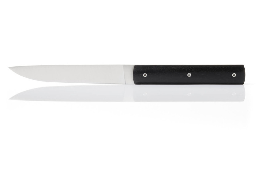 Perceval 888 sort sæt med 4 håndlavede bordknive