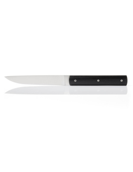 Perceval 888 sort sæt med 4 håndlavede bordknive