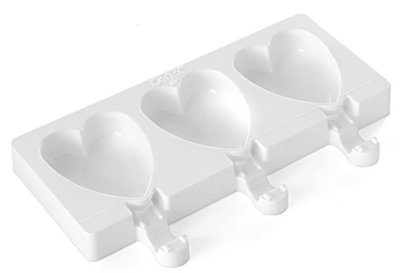 Silikomart Mini Heart jäätelömuotti - 3 onteloa