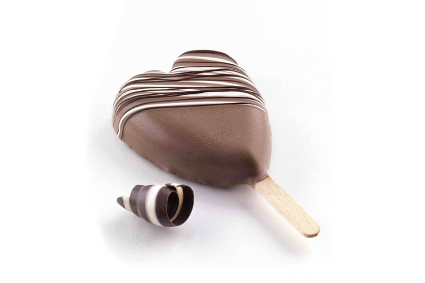 Silikomart Mini Heart jäätelömuotti - 3 onteloa