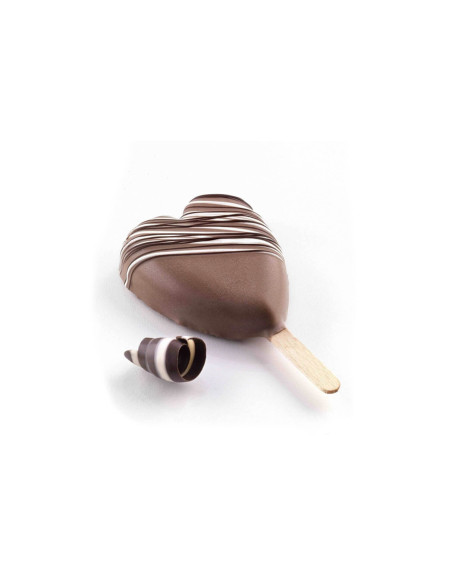 Silikomart Mini Heart jäätelömuotti - 3 onteloa