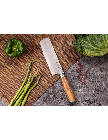 nakiri messer 17cm Wusaki Fujiko 10CR damas